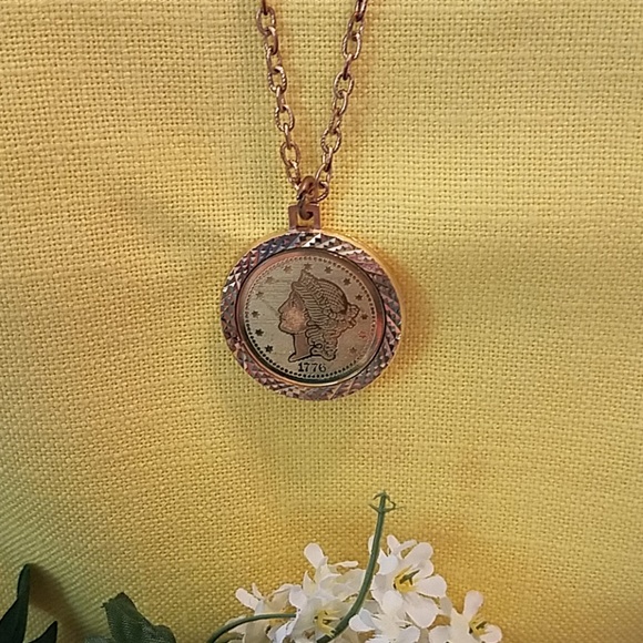 unknown Jewelry - Bicentennial Coin Necklace 1776-1976 unknown Jewelry - Bicentennial Coin Necklace 1776-1976